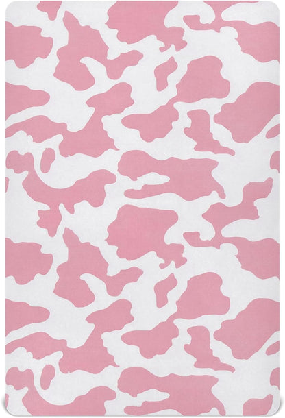 Pfrewn Crib Sheets for Boys Girls Dragon Baby Animals Retro Fitted Crib Sheet for Mini Crib Mattress Stretch Soft Toddler Baby Playard Sheet,39x27IN