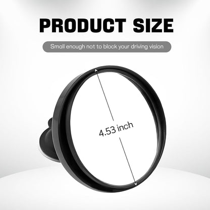 Baby Car Mirror, Auto Rear Facing Mirrors with Suction Cup, 360° Adjustable Wide Angle Convex Rear View Mirrors, Safety Backseat Babies Mirror, Universal Car Interior Accessories