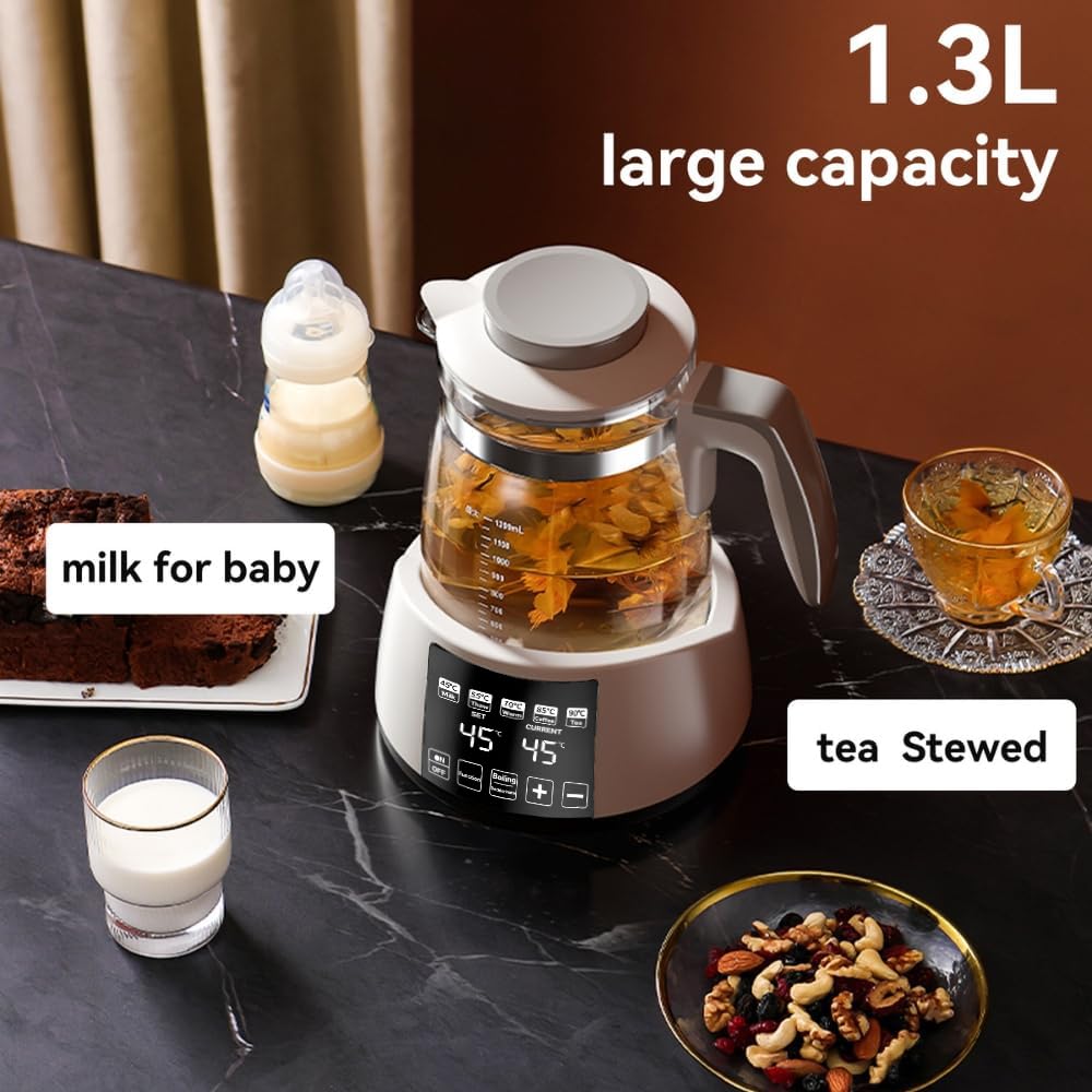 Baby Bottle Warmer,Electric Kettle Water Warmer,Temperature Control Kettle,Formula Water Warmer Temperature Control, Multi-Temperature Control for Formula, Breastmilk, Tea, Coffee, Sterilizer