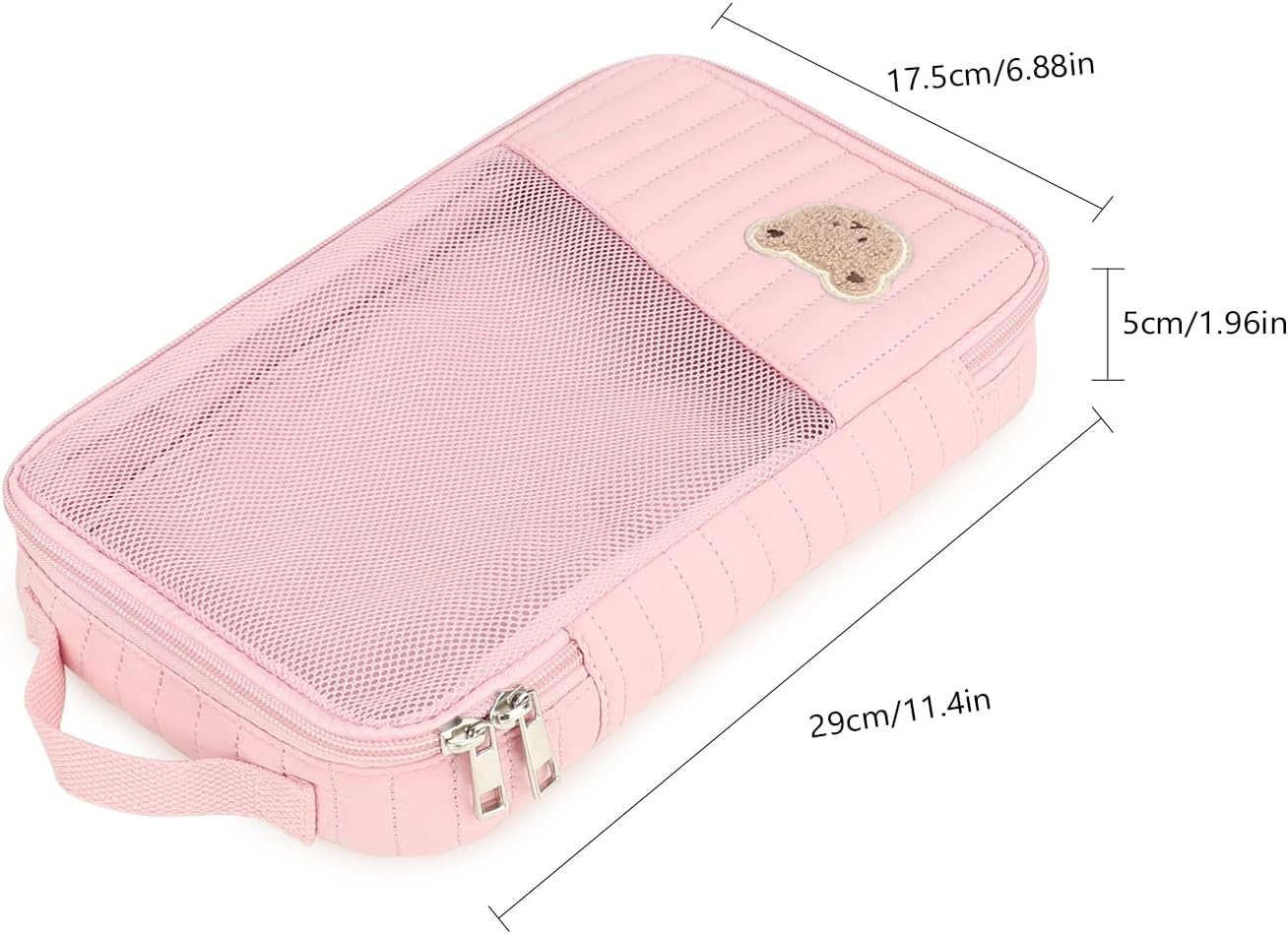 MOMIGO Baby Diaper Bag Organizer Pouches Waterproof Mini Diaper Bag - 2 pcs/set Foldable Hanging Bag Reusable, Washable or Cloth Diapers, with Gift for Baby Shower (Khaki（A）)