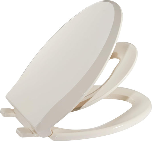 Toilet Seat, Elongated Toilet Seat with Toddler Seat Built in, Potty Training Toilet Seat Elongated Fits Both Adult and Child, with Slow Close and Magnets- Elongated