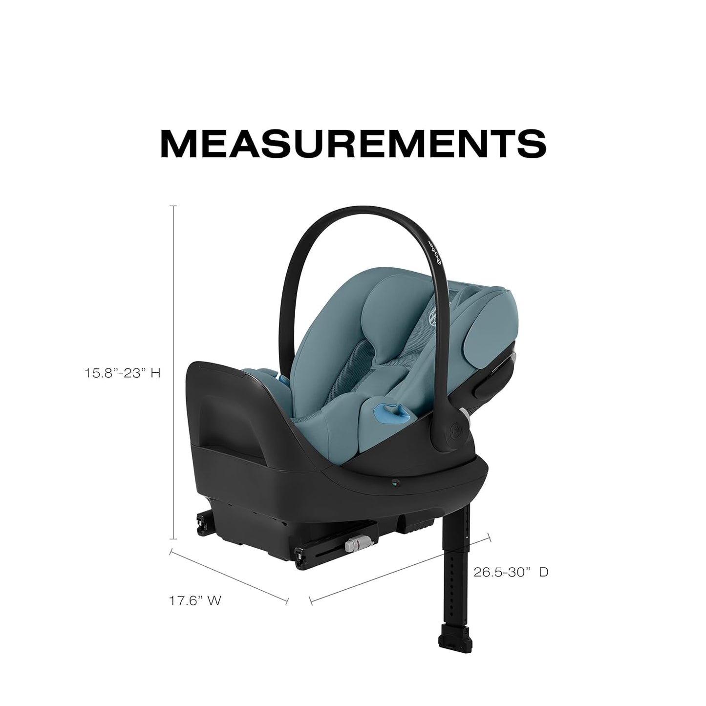 CYBEX Cloud G Pro Comfort Extend Infant Car Seat - Ocean Blue