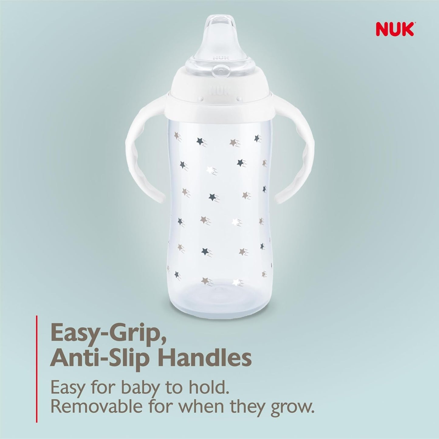 NUK Mickey Mouse Large Learner Cup 10oz 2pk – BPA Free, Spill Proof Sippy Cup
