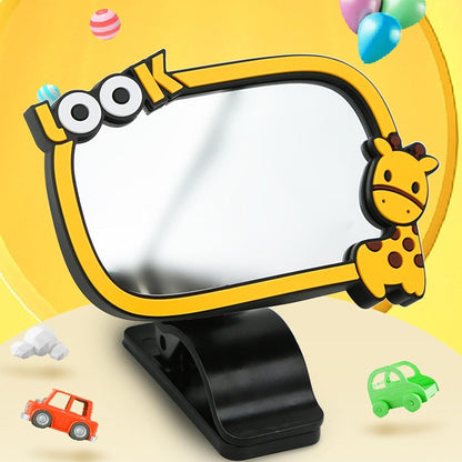 YUENTOEN Baby Mirror for Car, Clip-On Adjustable Car Baby Rearview Mirror to See Rear Facing Infants and Babies for Automotive