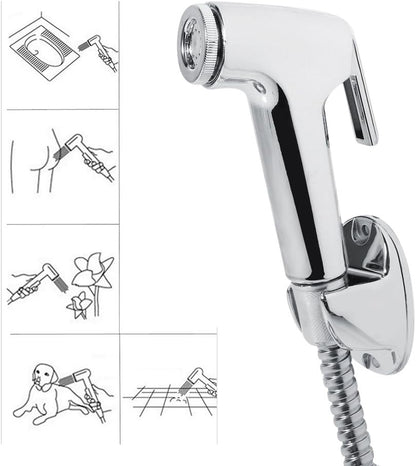ZPSHYD Handheld Toilet Bidet Sprayer with Stainless Steel Bidet Hose and Wall Bracket ABS Spray Faucet Kit for Feminine Wash Baby Diaper Wash Muslim Showe
