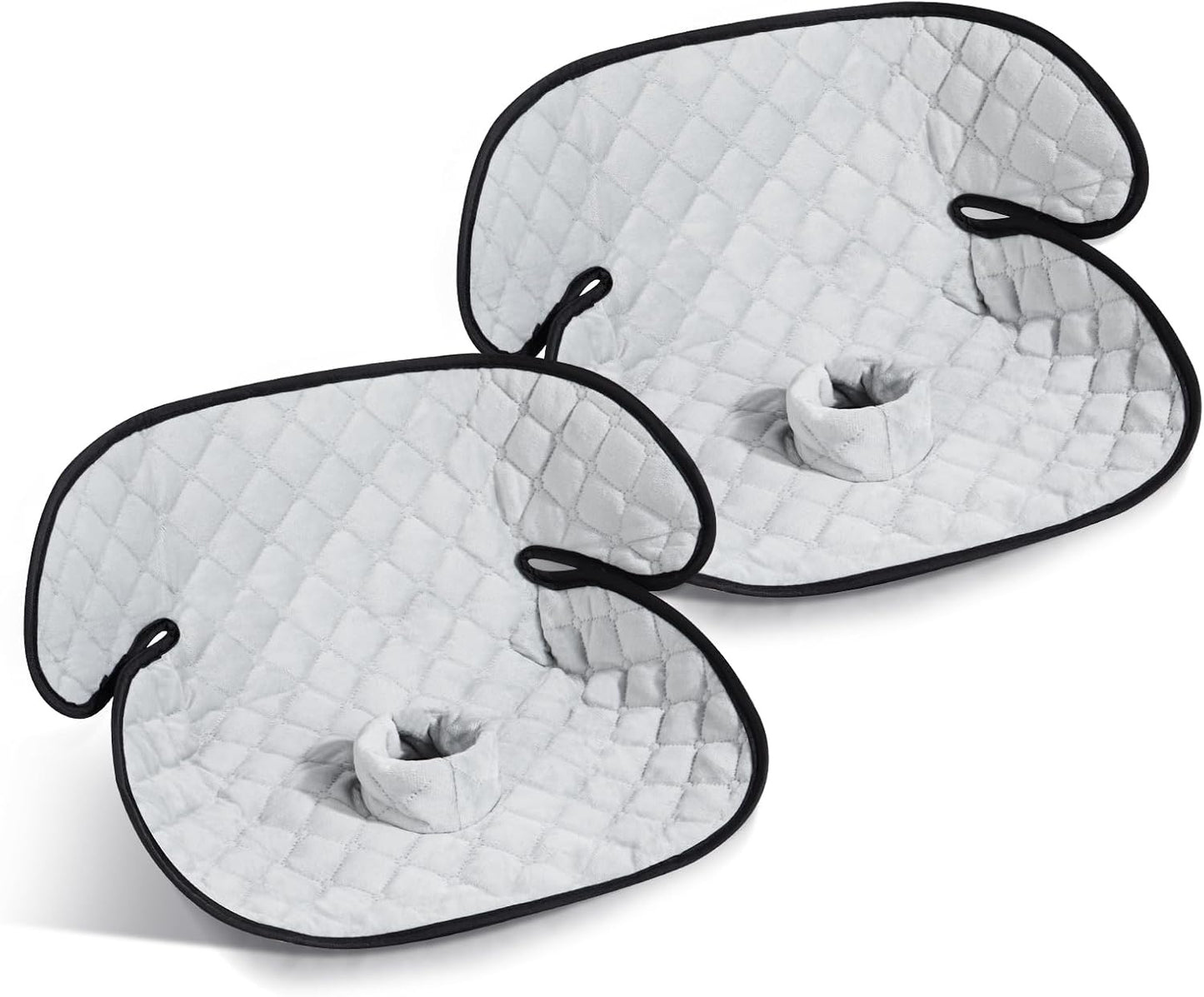 2 Pack Car Potty Training Seat Protector, Waterproof Toddler Car Seat Potty Training Cover, Piddle Pads & Liners for Baby Stroller, Booster & Travel,Non-Slip Pee Protector for Carseat (Grey)