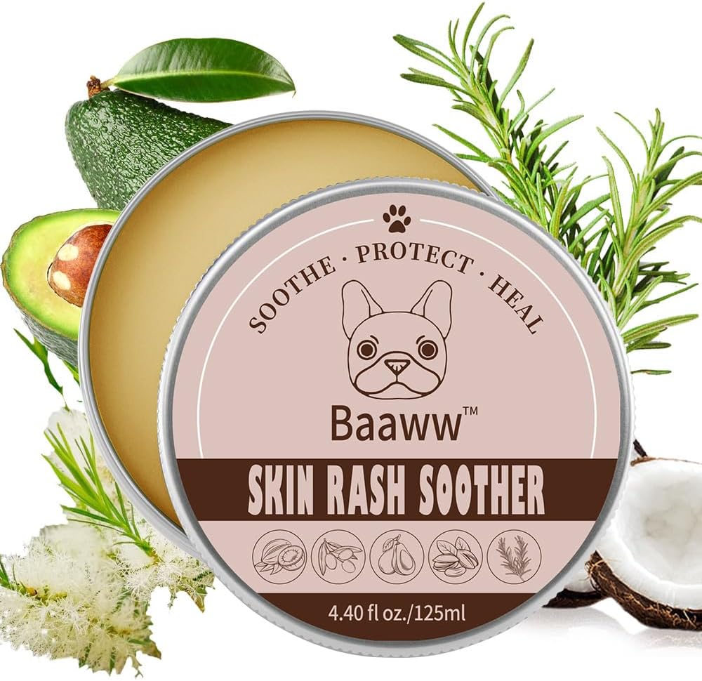 Dog Irritated Skin Relief - Hot Spot Soother Skin Treatment Moisturizer, Anti-Itch & Allergy Dog Lotion, All-Natural Rash Cream for Canines - Soothing Relief for Dry & Itchy Coat - Balm 2 oz