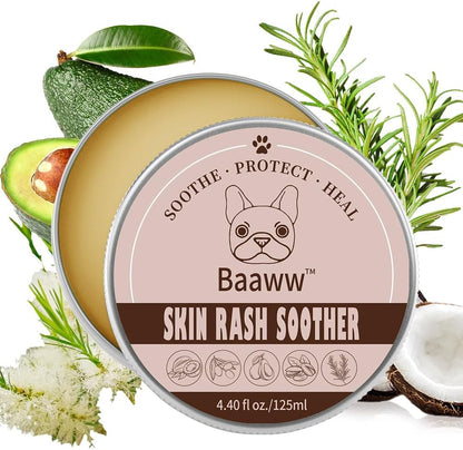 Dog Irritated Skin Relief - Hot Spot Soother Skin Treatment Moisturizer, Anti-Itch & Allergy Dog Lotion, All-Natural Rash Cream for Canines - Soothing Relief for Dry & Itchy Coat - Balm 2 oz