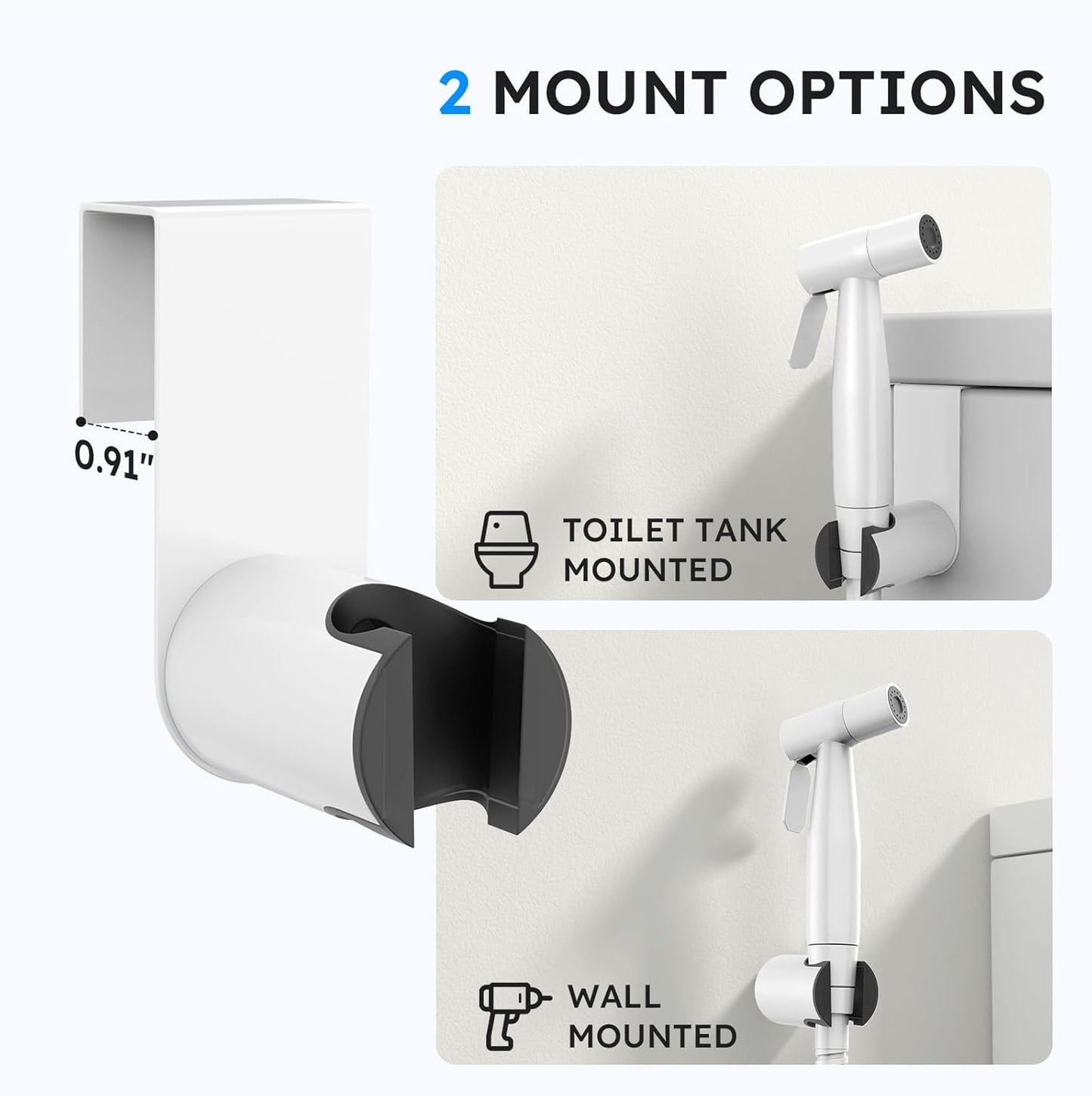 Arofa Handheld Bidet Sprayer for Toilet - 2 Pack Bidets Faucet for Existing Toilets Cloth Diaper Jet Sprayer, Stainless Steel Muslim Shower with Bidet Hose for Feminine Wash