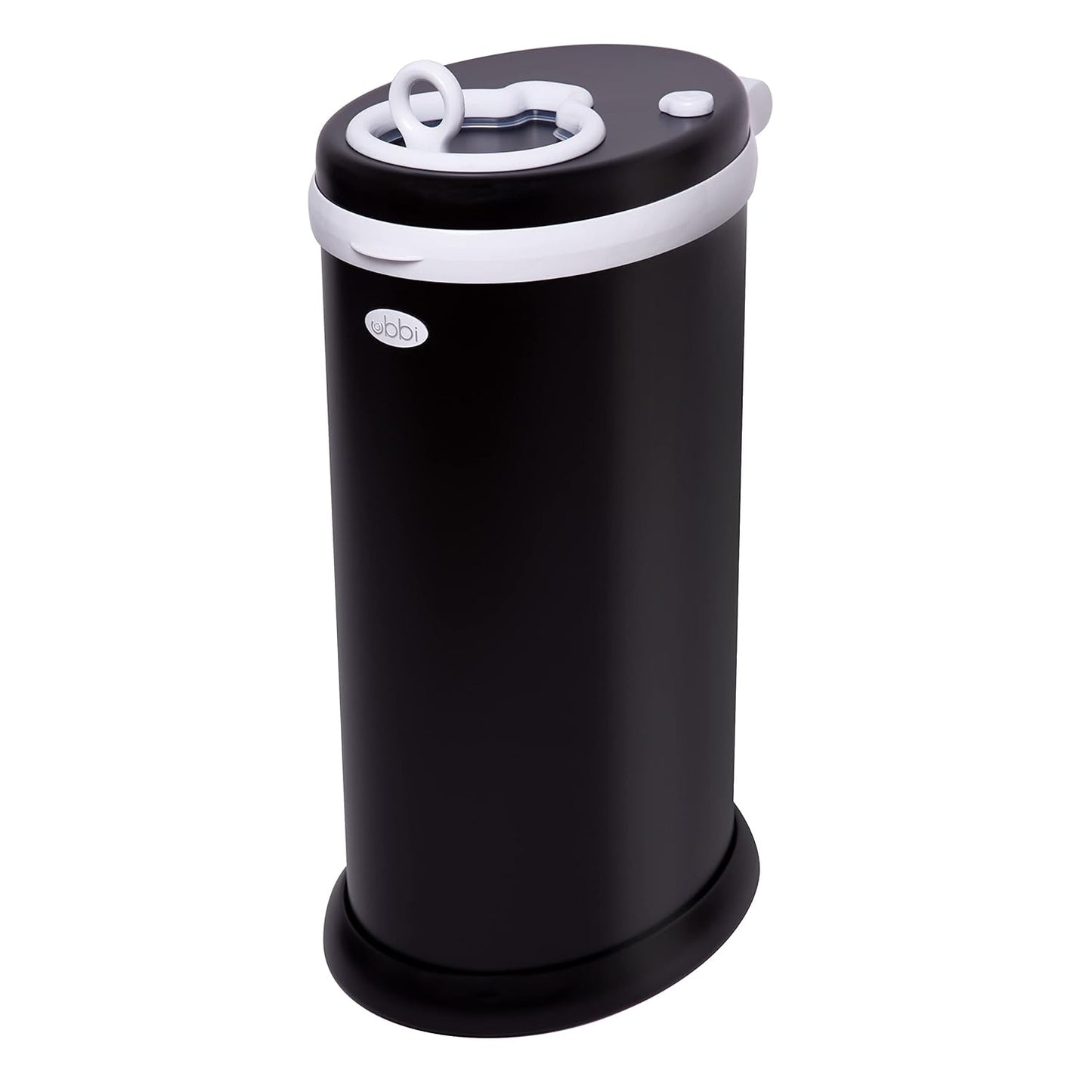 Ubbi Steel Diaper Pail, Odor Locking, No Special Bag Required, Award-Winning, Registry Must-Have, White