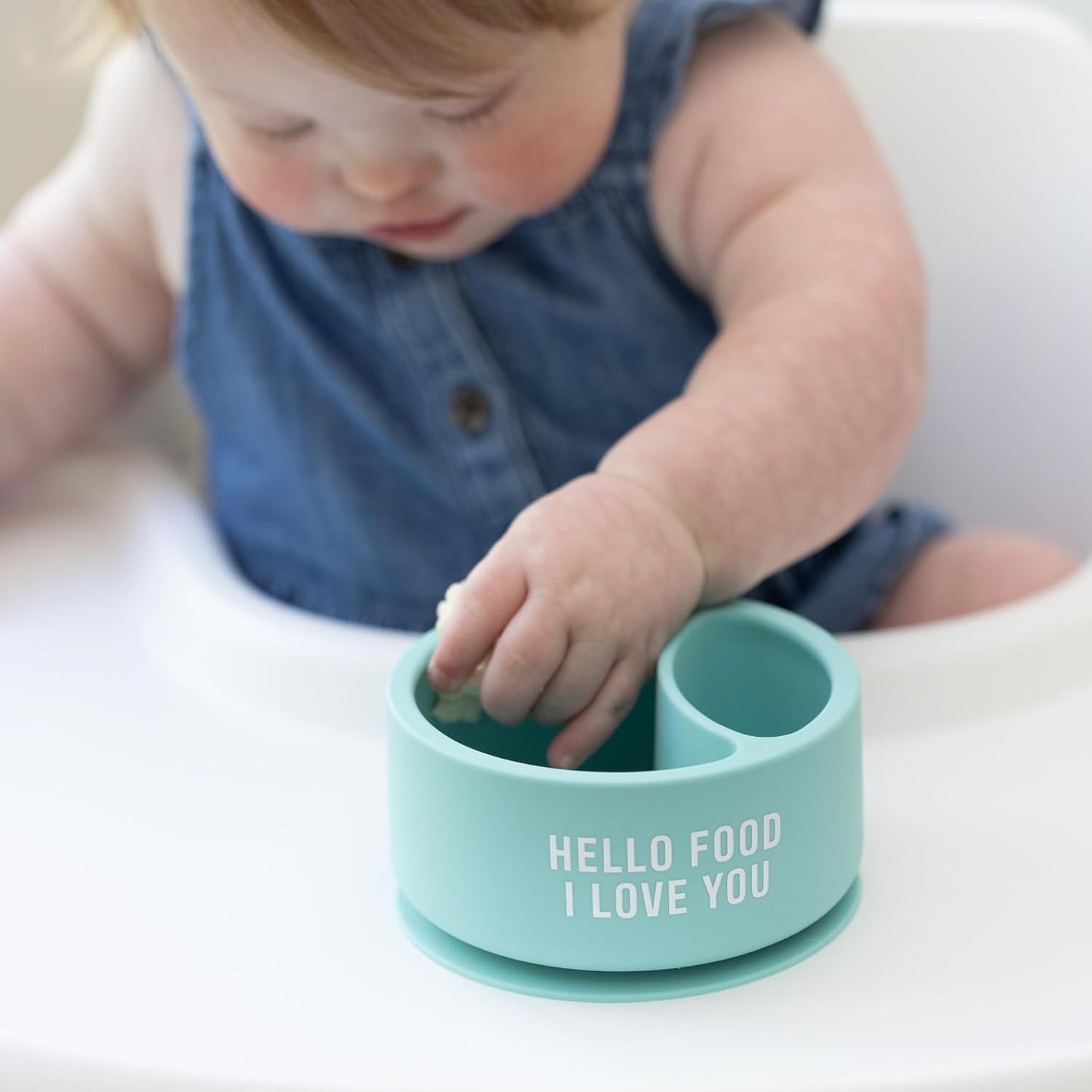 Bella Tunno Silicone Suction Bowl for Toddlers and Babies, Food Grade BPA Free Silicone, Non Slip Suction Base, Microwave & Dishwasher Safe, Ideal Baby-Led Weaning & Self Feeding Bowl, Miss Mess