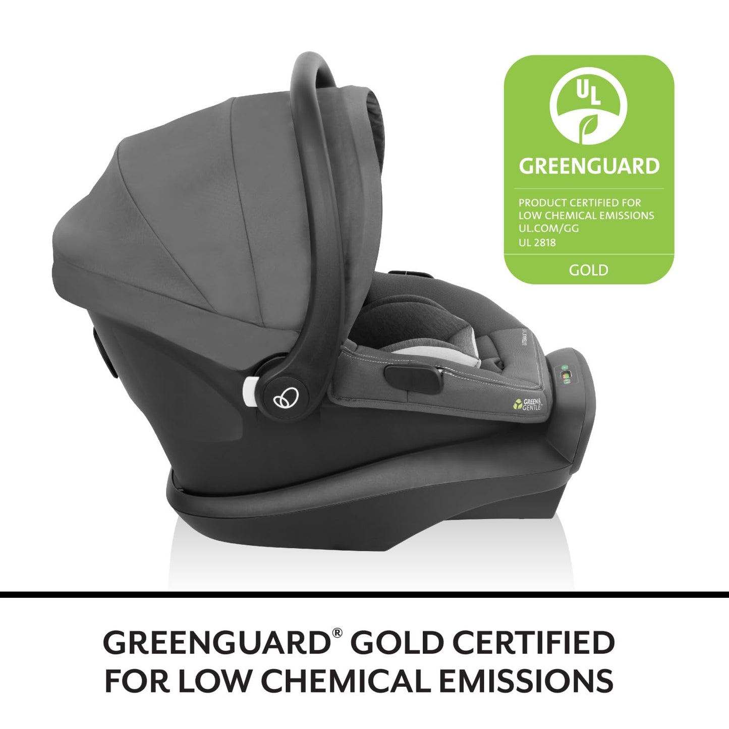 Evenflo LiteMax NXT Rear-Facing Lightweight Preemie and Infant Car Seat 3-30lbs with SensorySoothe. Easy Install with Base (Quartz)