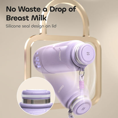 Portable Bottle Warmer for Travel - 3Min Fast Heating of Breast Milk and Formula, 36W Fast Charge, 17 Ounces Large Capacity, Baby Bottle Warmer On The Go for Outdoor Airplane and Car