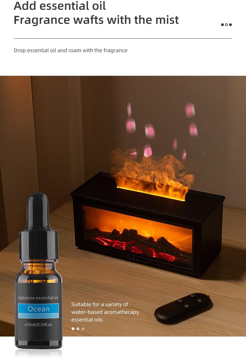 Essential Oil Diffuser 280ml, Aromatherapy Diffuser with Remote Control, 7 Color LED Lights for Home Bedroom Office(White)