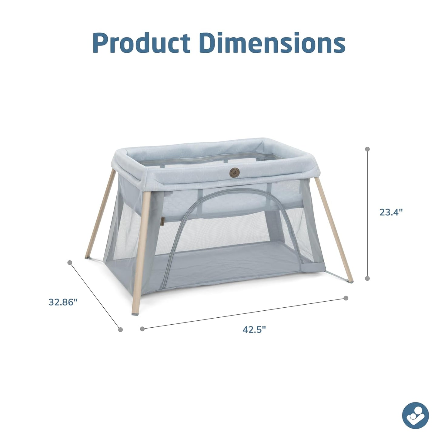 Maxi-Cosi Calao Travel Playard, Infant Bassinet, Toddler Playpen, Portable, Lightweight, Foldable, Easy Setup, with Carry Bag, Breathable Mesh, Truffle
