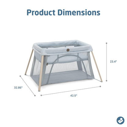 Maxi-Cosi Calao Travel Playard, Infant Bassinet, Toddler Playpen, Portable, Lightweight, Foldable, Easy Setup, with Carry Bag, Breathable Mesh, Truffle