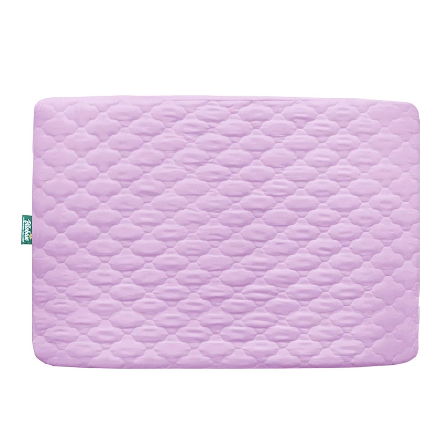 Pack and Play Sheets Mattress Pad Protector Fitted Waterproof Playard Mattress Cover, Compatible with Graco Pack n Play & Dream On Me & Pamo Babe, Playpen/Playard Sheet Quilted, Gray, 39" x 27"