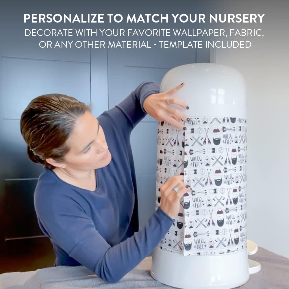 Prince Lionheart My Twist’R Diaper Pail with Refill Bags Included - Hands Free Patented Design Completely Eliminates Odors - Easy to Use, Customize to Match Nursery