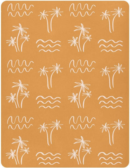 Fall Cute Mushroom Leaves Fitted Crib Sheets Stretchy Portable Playard Sheets for Baby Toddler, Breathable Soft Mini Crib Mattress 52 x 28 in for Boys and Girls
