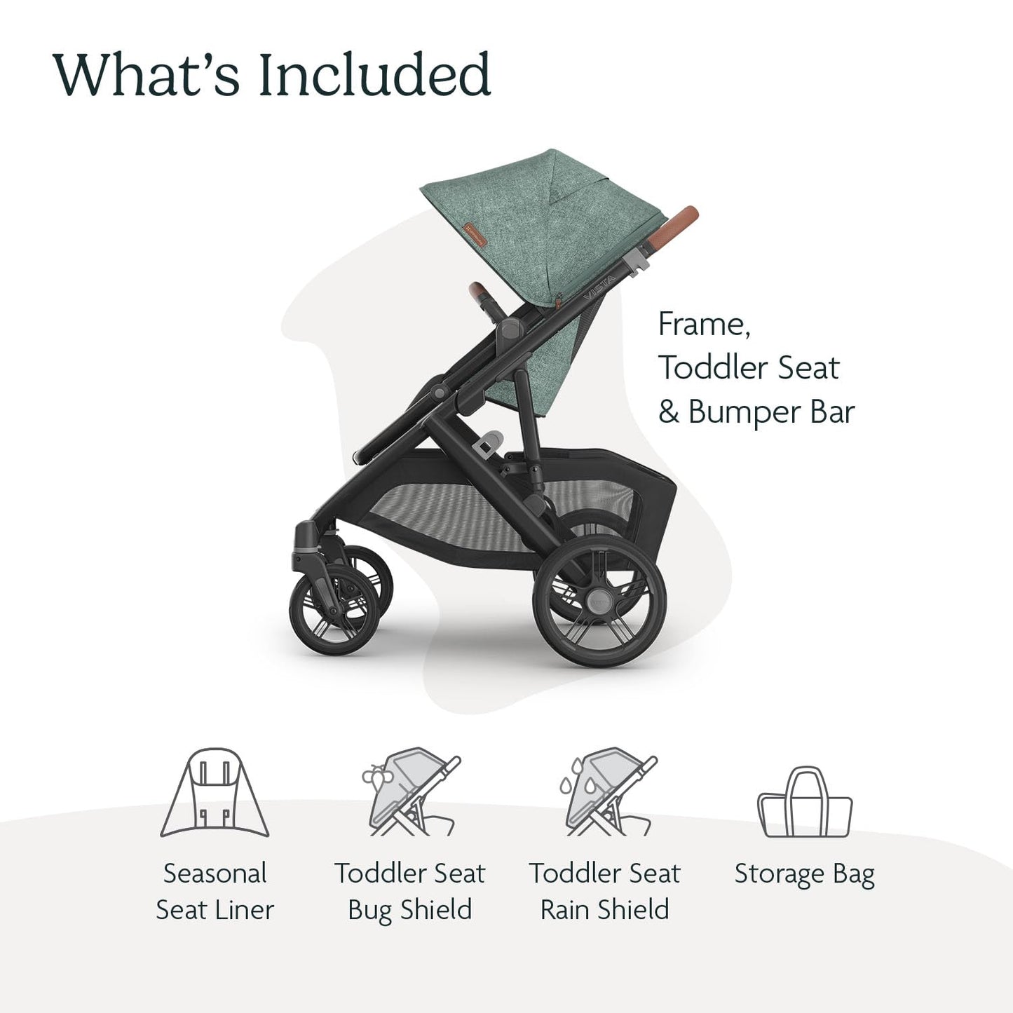 UPPAbaby Vista V3 Convertible Single-to-Double Stroller for Baby & Toddler, 30+ Configurations, Car Seat Compatible, All-Wheel Suspension, XL Basket – Owen (Mocha Mélange/Carbon Frame)