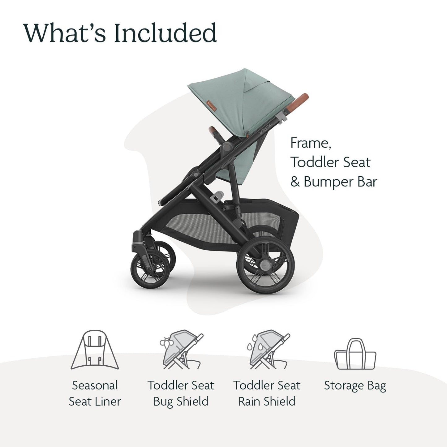 UPPAbaby Vista V3 Convertible Single-to-Double Stroller for Baby & Toddler, 30+ Configurations, Car Seat Compatible, All-Wheel Suspension, XL Basket – Owen (Mocha Mélange/Carbon Frame)