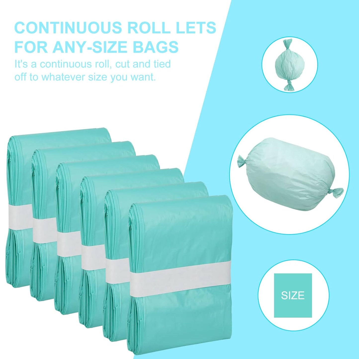 4 Pack Adult Diaper Liner Refills Compatible with Janibell Akord 280 Slim Model Adult Diaper System, Green, Lightly Scented