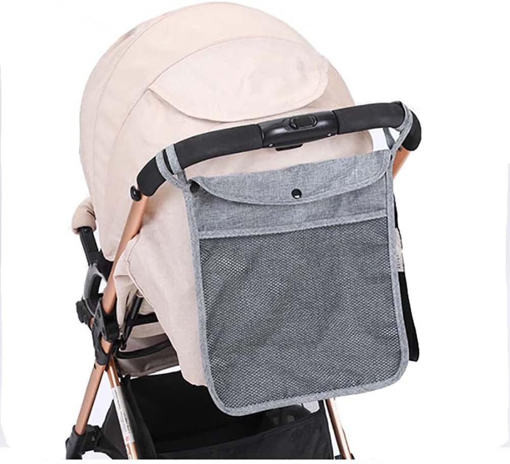 Baby Stroller Organizer,Black,Umbrella stroller organizer,Extra pockets to store snacks/wipes items,Holds water bottles, toddler sweat shirt etc (Black)