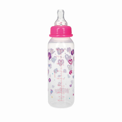 Nuby Printed Non-Drip 8oz Bottle, 3 Pack, Neutral
