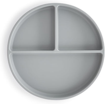 mushie Silicone Suction Plate | BPA-Free Non-Slip Design (Soft Lilac)