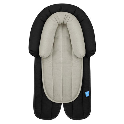 COOLBEBE Upgraded 2-in-1 Babybody Supports for Newborn Infant - Extra Soft Breathable Car Seat Insert Cushion Pad, Perfect for Carseat, Stroller, Swing, Bouncer, Black