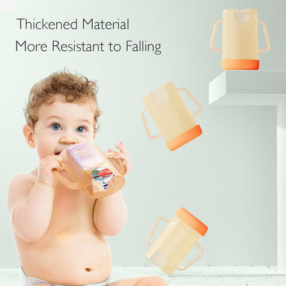 Momcozy Baby Pouch Holder No Squeeze, Baby Food & Juice Box Holder, Mess-Free, Easy Grip for Self-Feeding, BPA-Free & DEHP-Free, Must-Have for Babies, Green