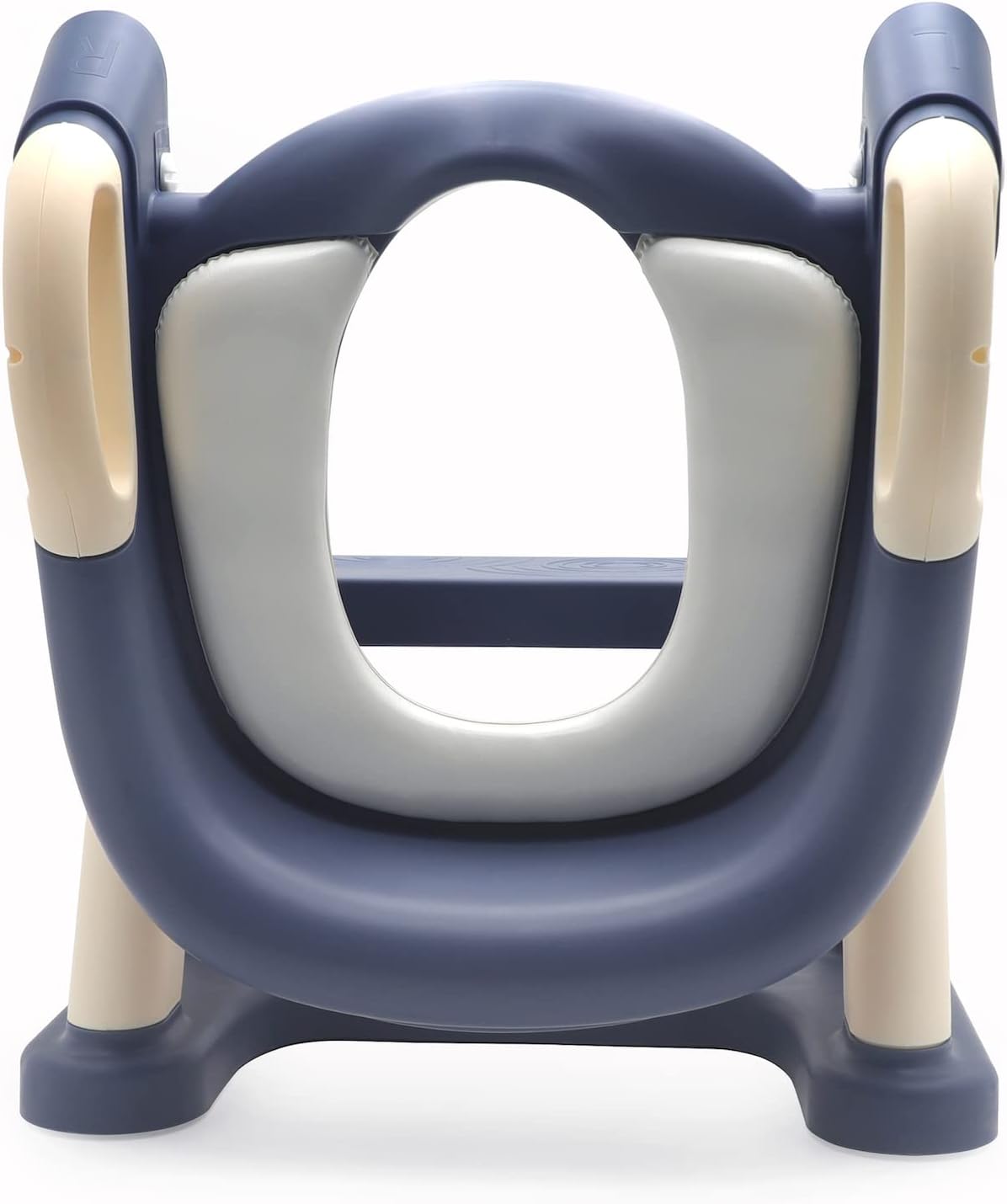 HTTMT- Giraffe Potty Training Toilet Ladder Seat With Upgraded Cushion Step Stool Ladder Toilet Chair/Toilet Trainer for Baby Toddler Kids Children In Pink [P/N: ET-BABY001-PINK STEP]