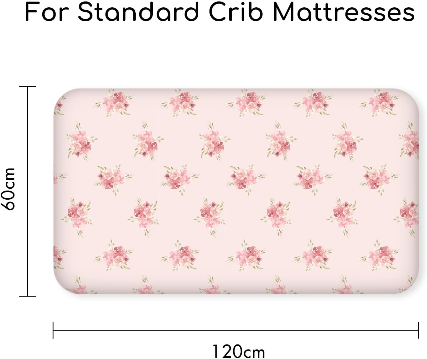 Bedside Sleeper Bassinet Fitted Sheets 20 x 33, 3 Pack Baby Delight Beside Me Dreamer,Babybond,Jimglo,koola,cowiewie,fodoss, Dream On Me Baby Square Bassinet, Pink Animal