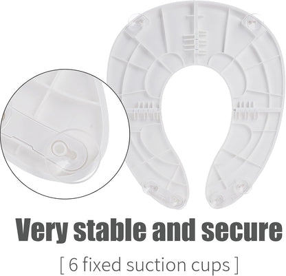 Funbliss Portable Potty for Toddler,Potty Training Essentials for Boys and Girl, Portable Toilet Training Seat with Non-Slip Suction Cups,Travel Bag,Pink