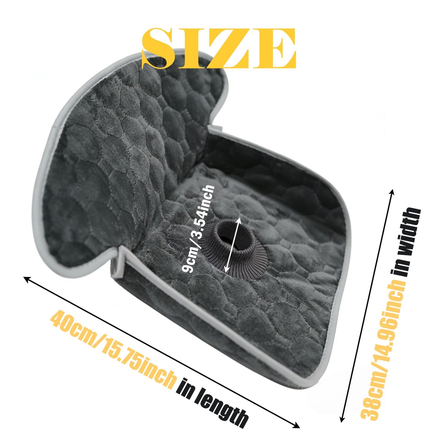 Piddle Pads for Strollers, High Chair, Seat Liner Cover to Prevent Pee, Seat Protector Waterproof, Baby Potty Training Carseat Protector-Waterproof, Leak-Proof, Washable (Grey)