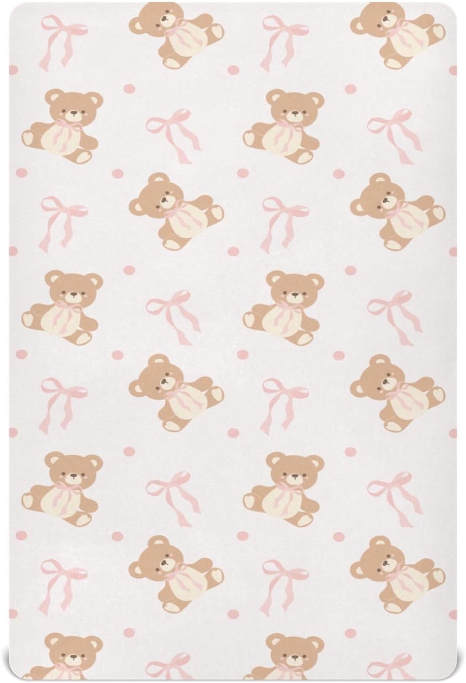 Fitted Crib Sheets Cactus and Floral Stretchy Portable Playard Sheets for Baby Toddler, Breathable Soft Mini Crib Mattress 52 x 28 in for Boys and Girls