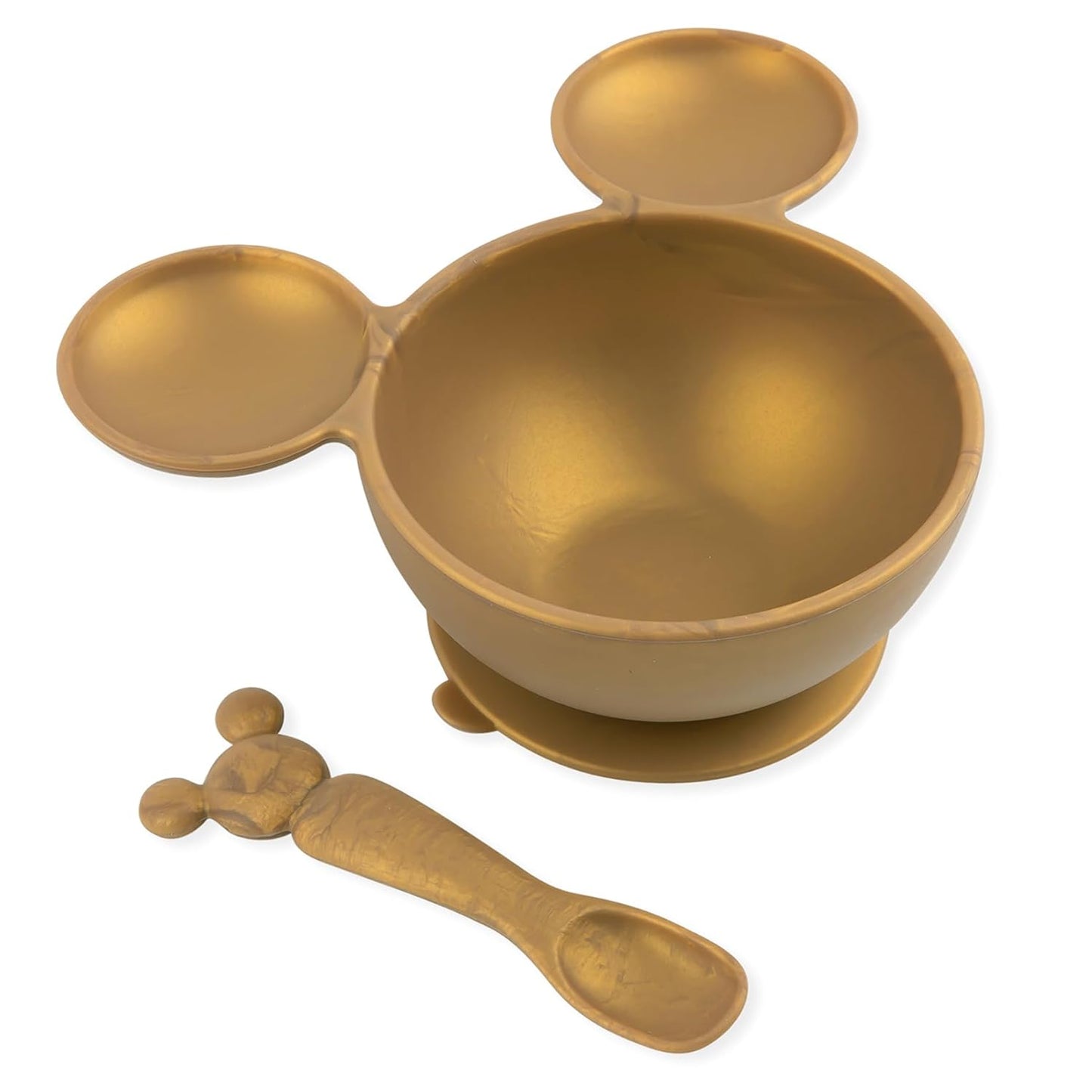 Bumkins Baby Bowl, Silicone Feeding Set with Suction for Baby and Toddler, Includes Spoon and Lid, First Feeding Set, Training Essentials for Baby Led Weaning for Babies 4 Months Up, Sage