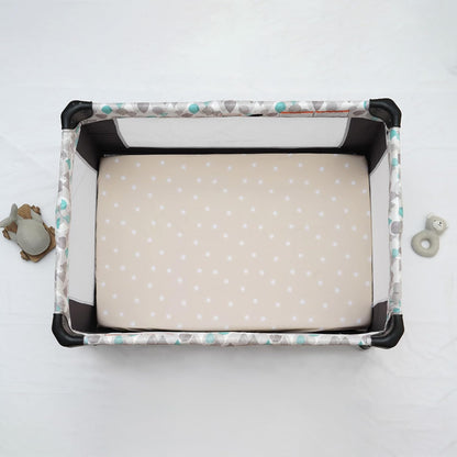 PHF 3 Pack Soft Mini Crib Sheets, Floral & Animal Pack N Play Sheets for Baby Boys Girls, No Slip Universal Fit for Pack N Play, Playard, Portable and Mini Crib Mattresses,Floral & Animal