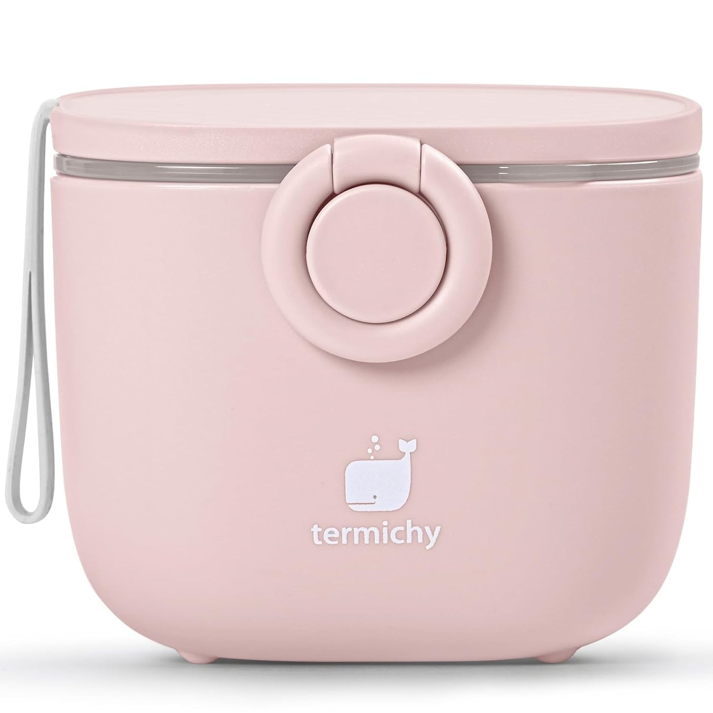 Termichy Baby Formula Dispenser, Portable Milk Powder Dispenser Container with Carry Handle and Scoop for Travel Outdoor Activities with Baby Infant, 8.8OZ, 0.55LB, 250g, 500ml (Pink)
