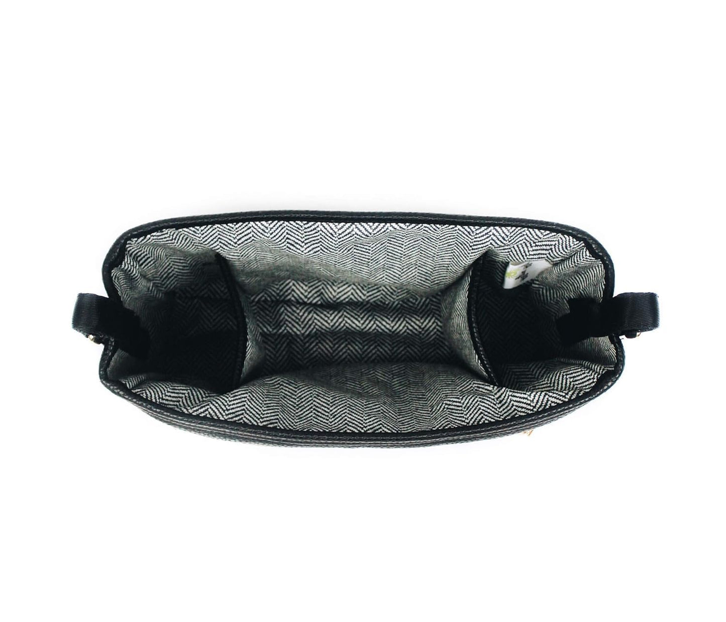 Itzy Ritzy Adjustable Stroller Caddy and Organizer Bag Featuring Front Zippered Pocket, 2 Built-In Interior Pockets & Adjustable Straps to Fit Nearly Any Stroller (Coffee and Cream)
