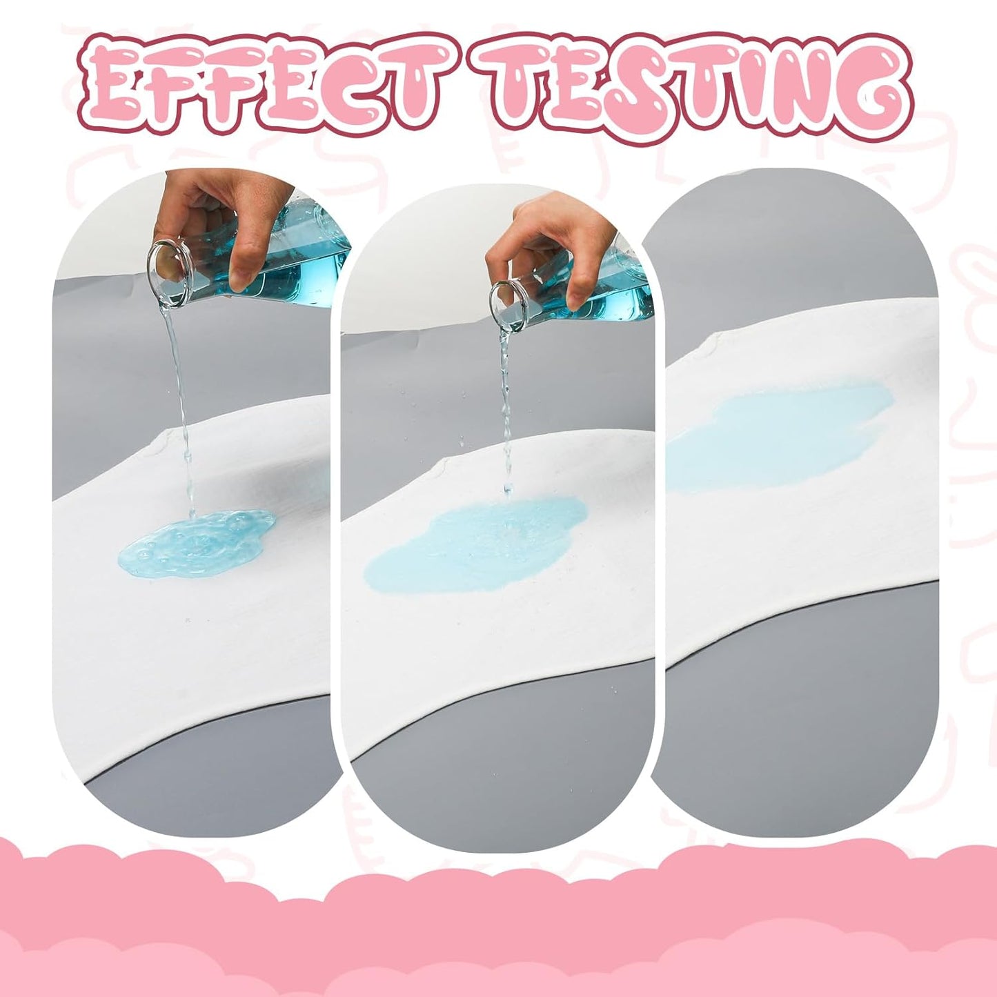 Hahafelt 3 Pcs Changing Pad Liners Fits in Peanut Shape Changing Pad Waterproof Diaper Mats Organic Cotton Peanut Mats are Warm on Baby's Back, Washable Reusable (Starry Style,Multicolor)