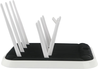 Baby Bottles Drying Rack, Folding Drainer for Feeding Bottles Accessories Dryer Holder(Black)