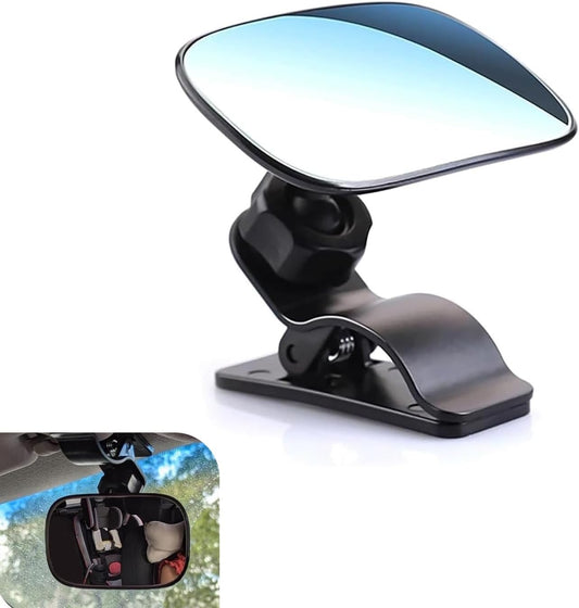 Car Interior Rearview Baby Mirror, 360° Rotation Safety Auto Seat Mirror, Kids Car Accessories, Universal for Observing Infant Toddler Child Children Backseat Adjustable Rearview