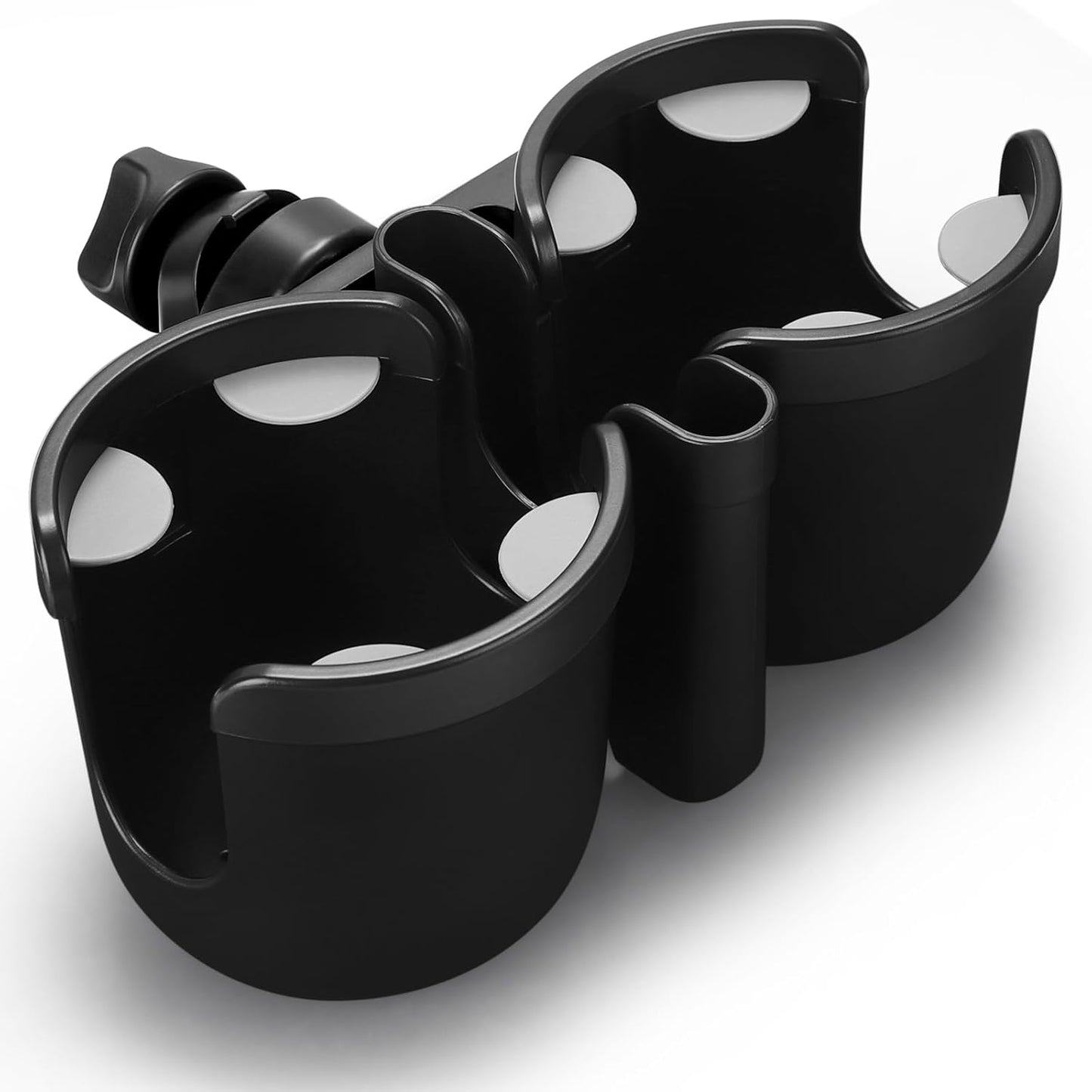 Accmor Stroller Cup Holder with Phone Holder, Bike Cup Holder, Universal Cup Holder for Uppababy Nuna Doona Strollers, 2-in-1 Cup Phone Holder for Stroller Bike Accessory
