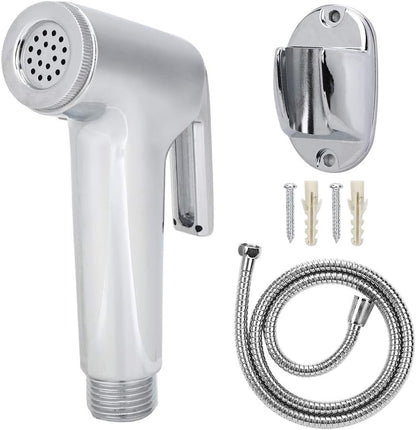 Handheld Bidet Sprayer for Toilet, High Pressure Sprayer Kit, 3Pcs/Set Electroplating Bidet Sprayer Spray Bracket Hose for Feminine Wash Baby Diaper Cloth Washer Cleaner Pet