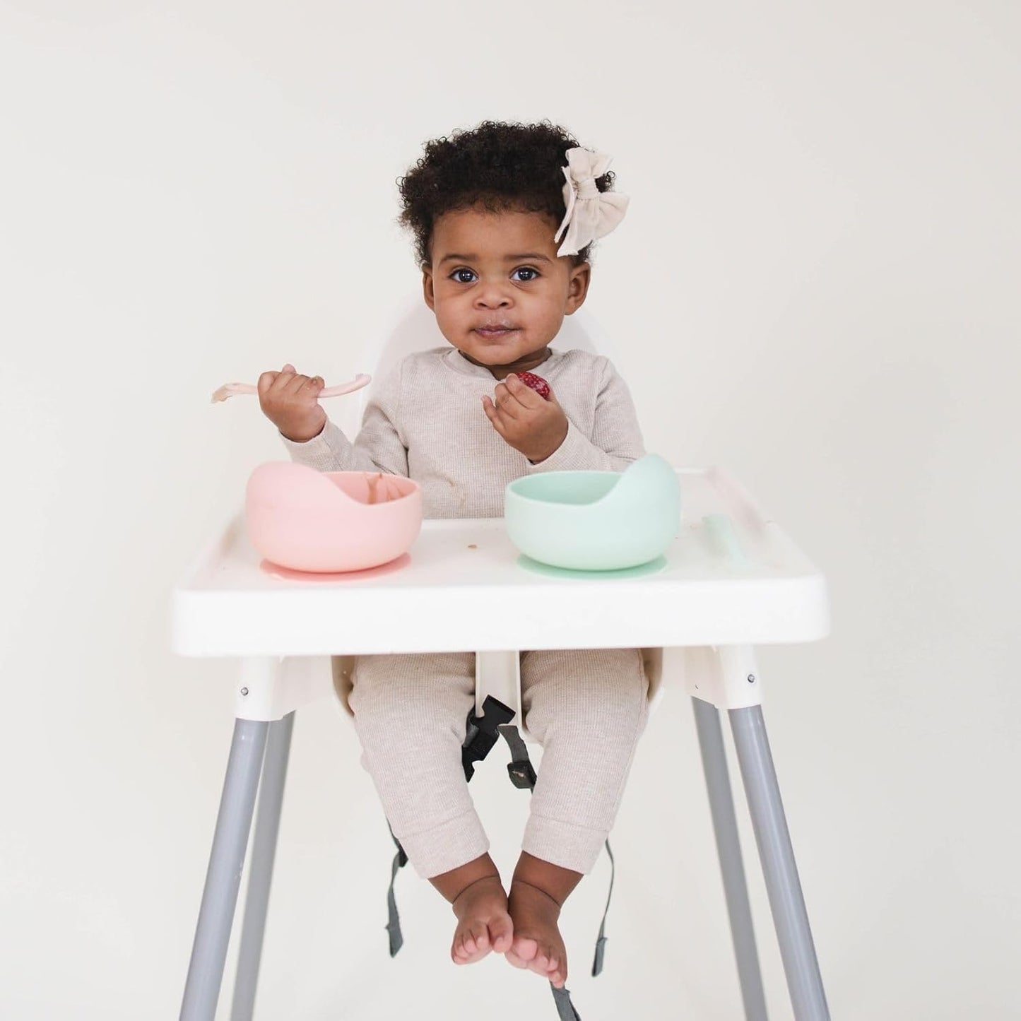 Baby's Brew Stayfull Silicone Bowl-Pink