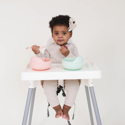Baby's Brew Stayfull Silicone Bowl-Pink