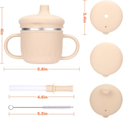 BUSOHA 3 Pack Stainless Steel Baby Bowls with Lid – 2-in-1 Toddler Feeding Bowl Heat-Resistant Spill-Proof Plate Suction Bowls for Kids Baby Toddler Food Feeding