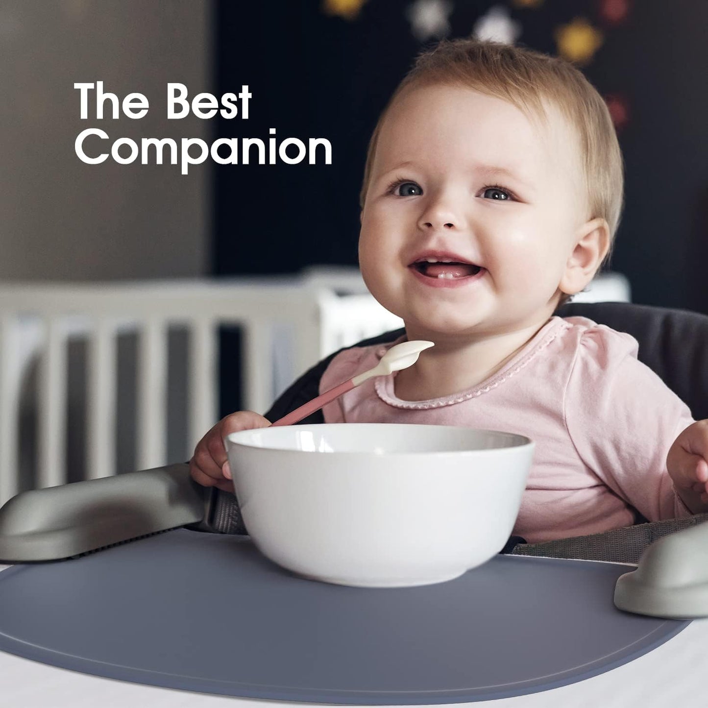 Cuddle Campus Set of 3 Silicone Placemats with Raised Edges for Kids,Toddlers,Babies, Non-Slip Dinning Table Mat, Baby Eating Mat, Food Mat Set 2