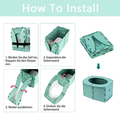 Portable Potty for Toddler,Travel Potty for Kids，Travel Potty for Car，Apply toCamping, Tourism, Outdoor, Indoor